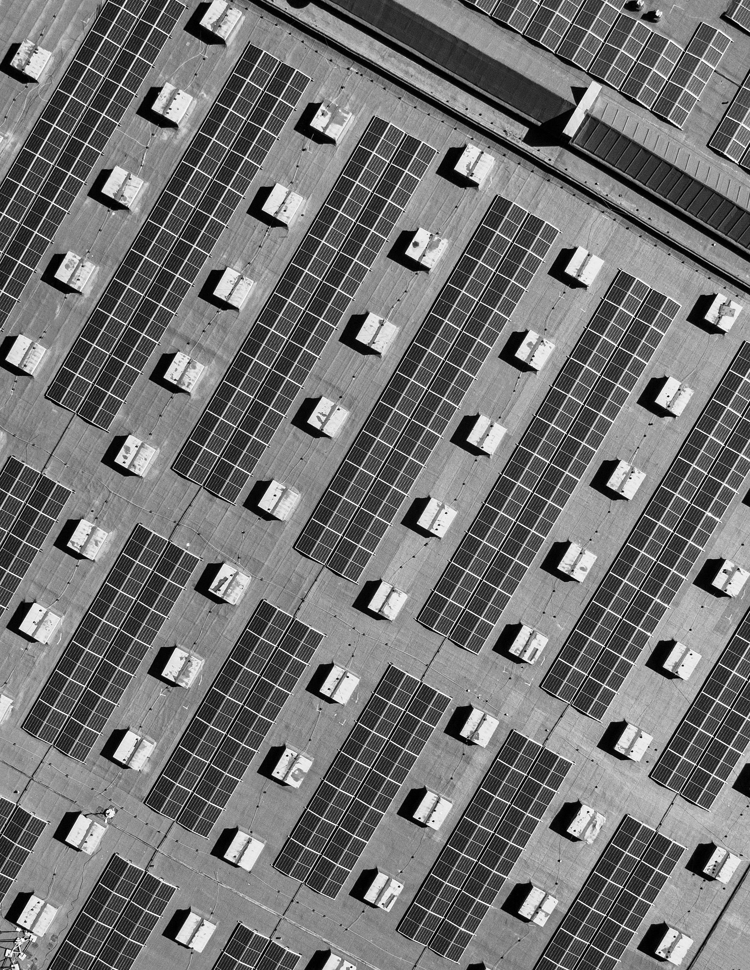 Solar Panels On Factory Solar Panels On A Factory Roof