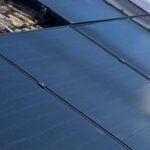 Solar First installation of solar panel upgrades on a house.