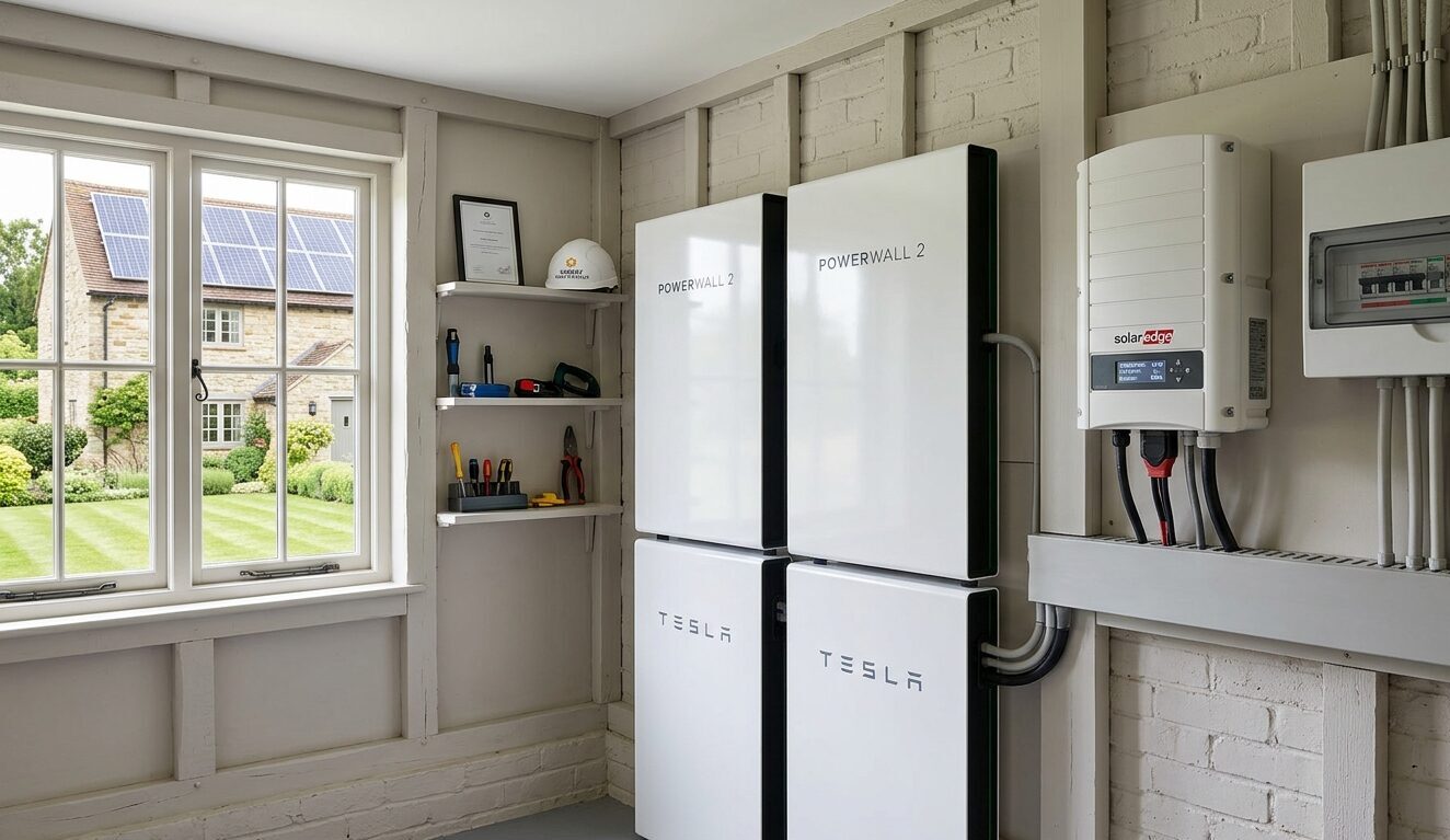 Solar Battery Storage in a Surrey house.