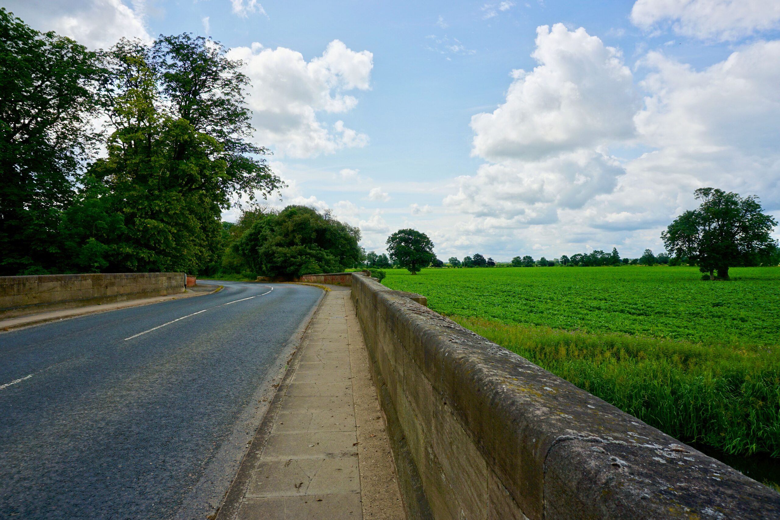 A country road in the East Midlands, like those in Rutland.
